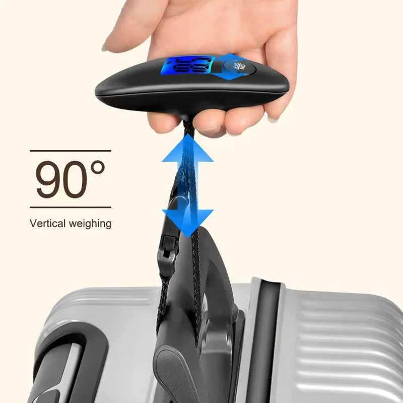 Báscula de Equipaje Portátil Digital 40kg — Precisión 100g con Pantalla LCD